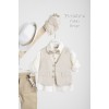  Piccolino Βαπτιστικό κοστούμι Pablo σε χρώμα Beige